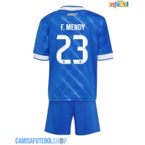 Camisa de time de futebol Real Madrid Ferland Mendy #23 Replicas 3º Equipamento Infantil 2025-26 Manga Curta (+ Calças curtas)